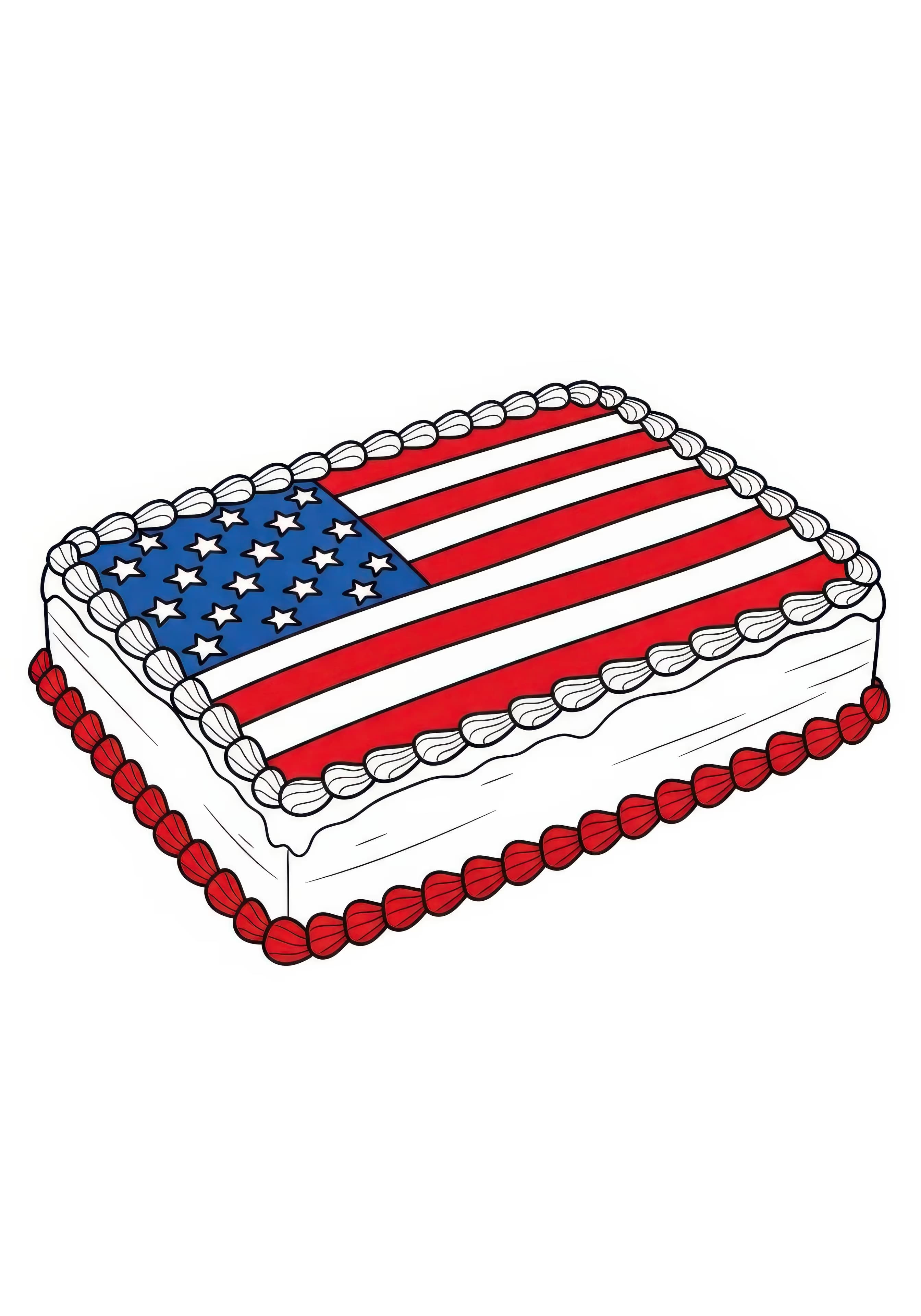 Flag Cake