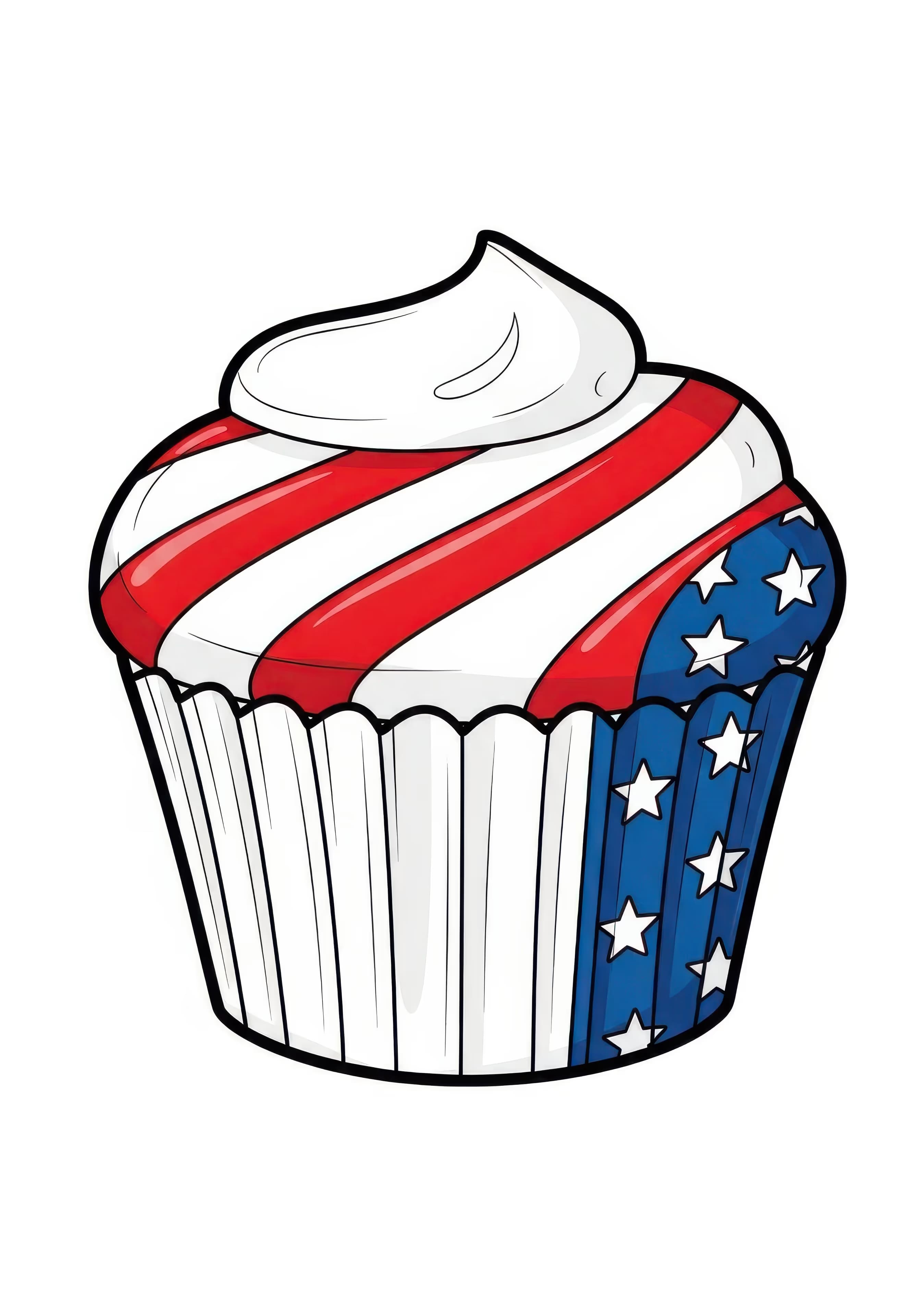 Flag Cupcake