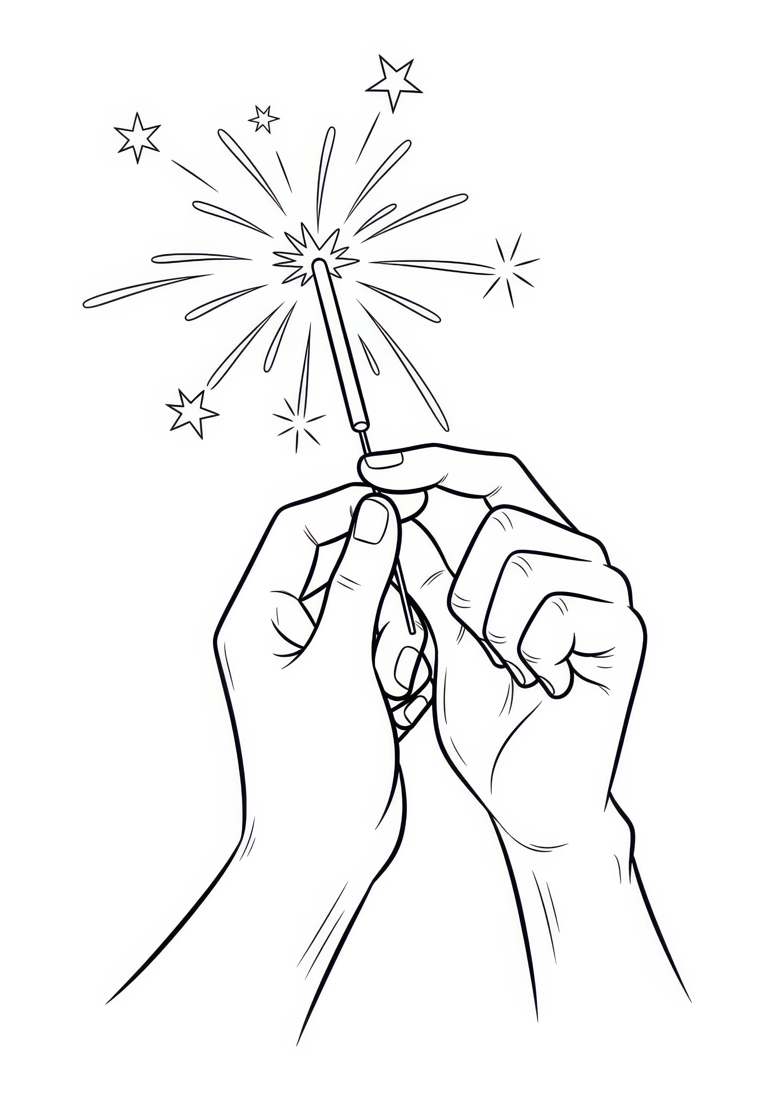 Holding Sparkler