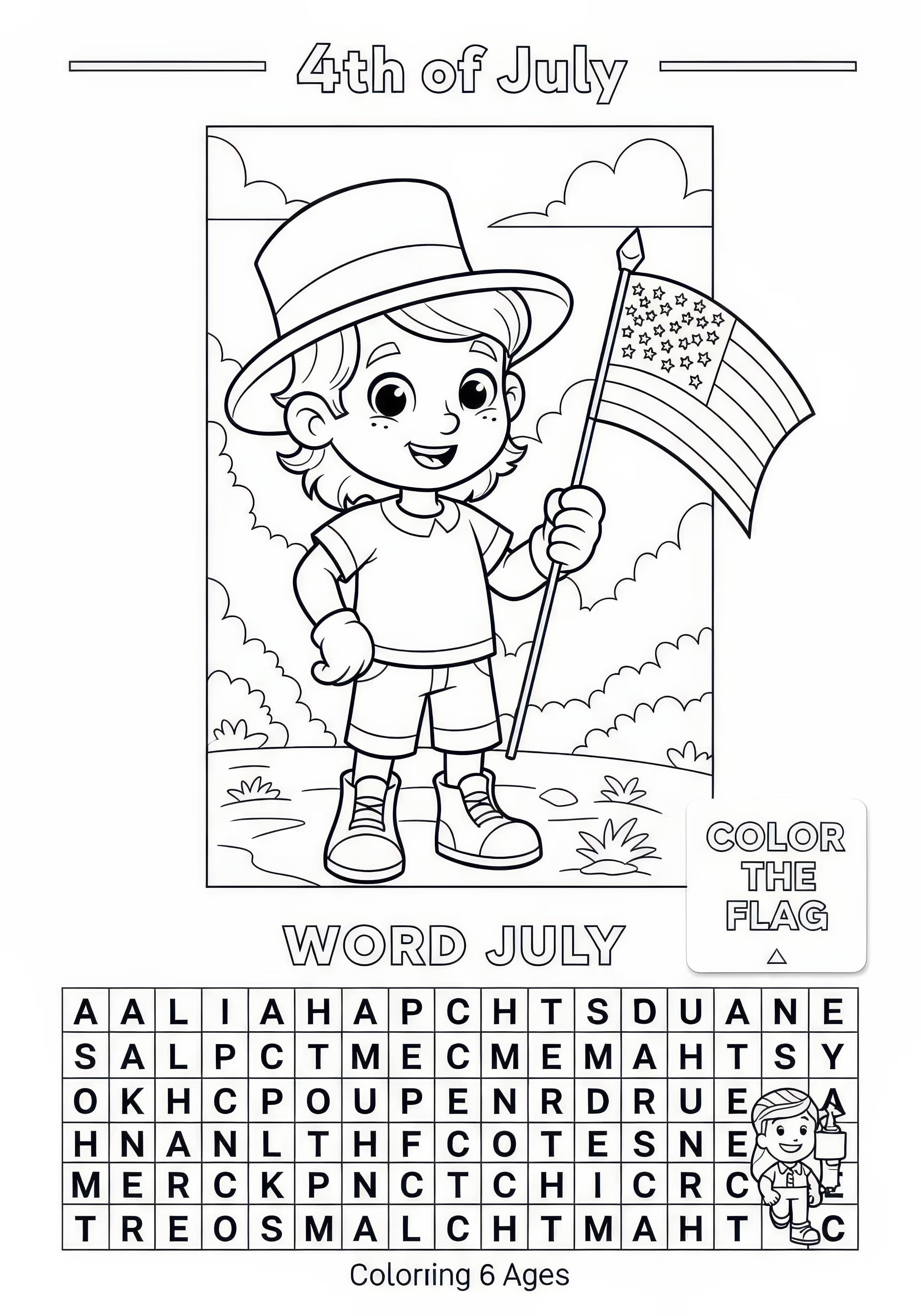 July Activity Sheet