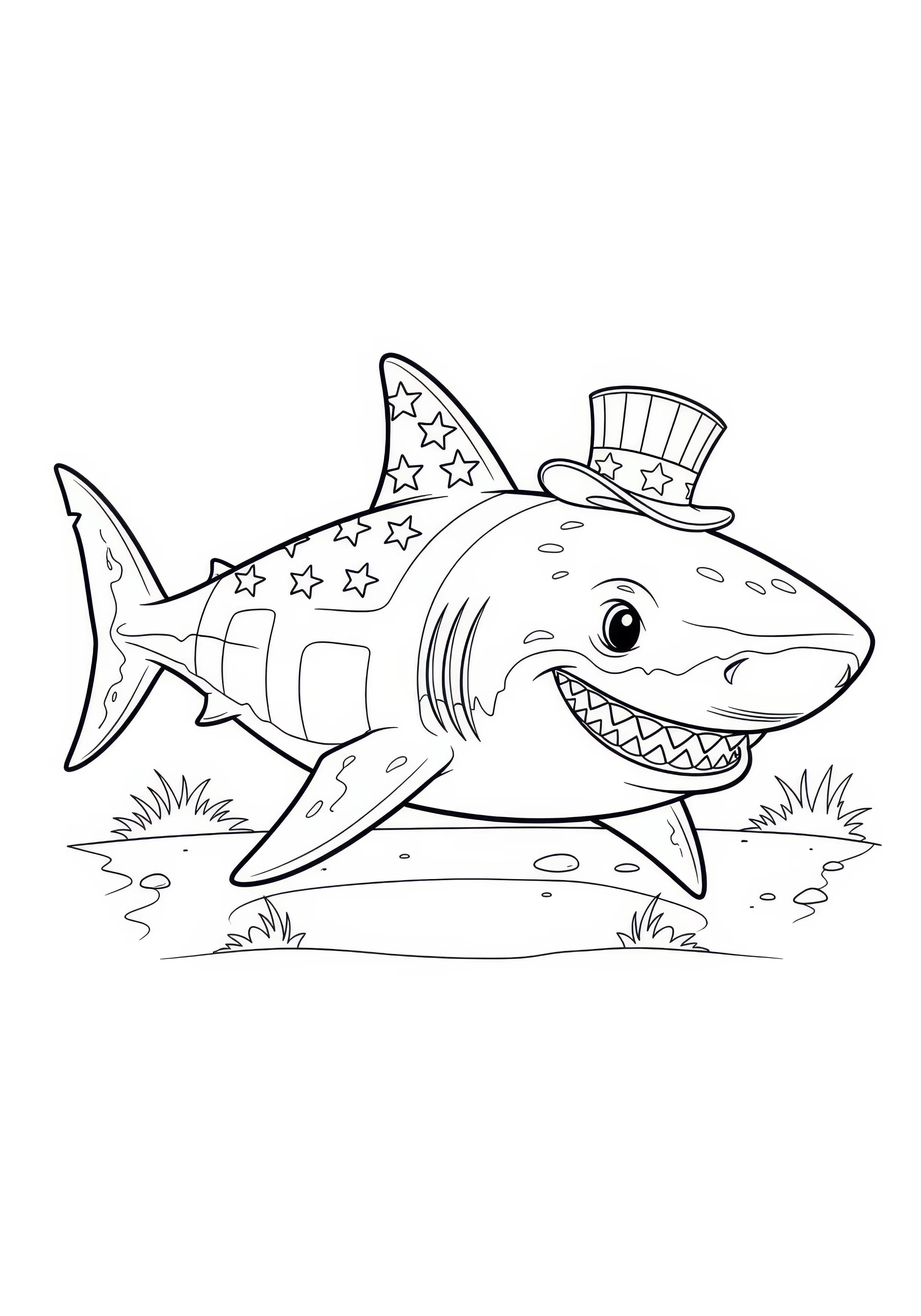 Patriotic Shark