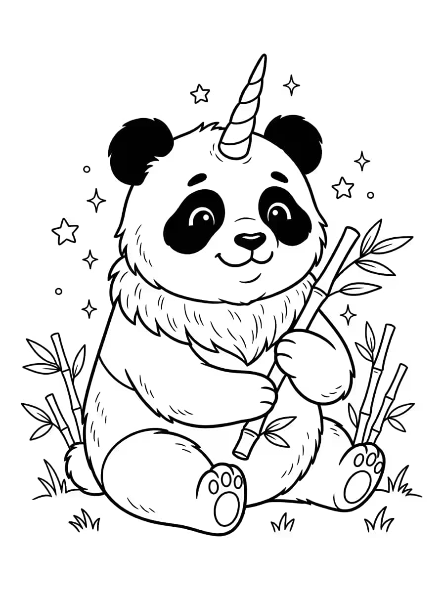 Bamboo Unicorn Panda