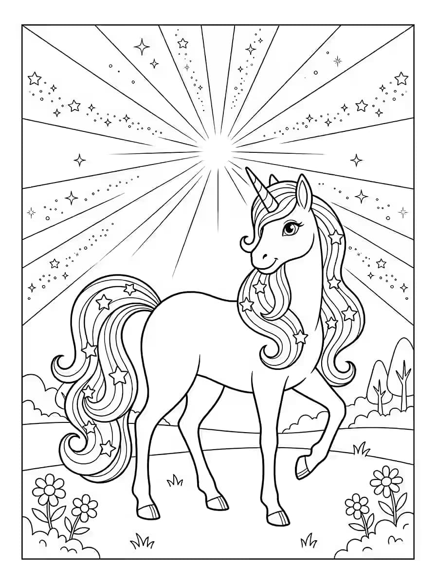 Pink Light Unicorn
