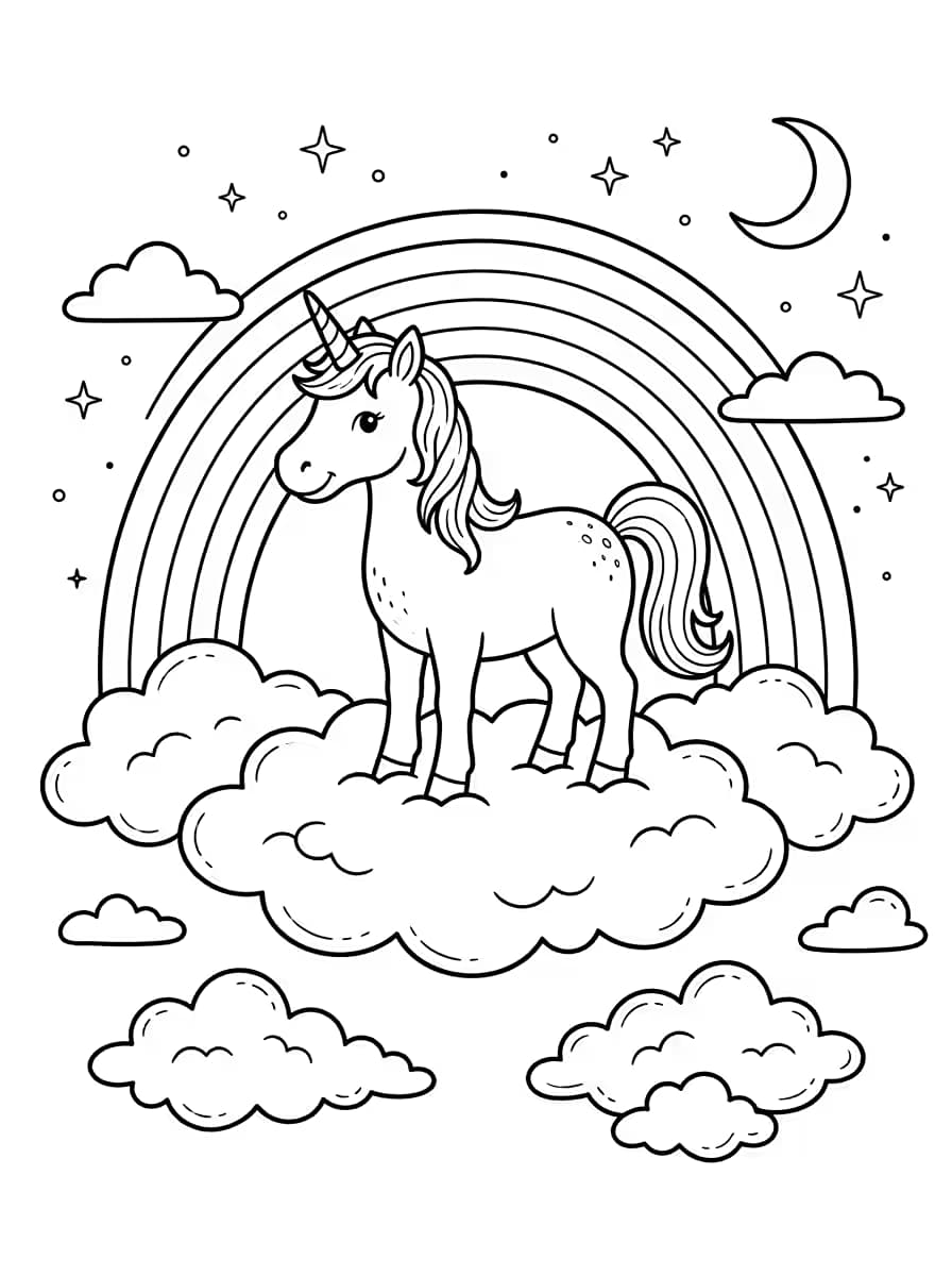 Unicorn Rainbow Clouds